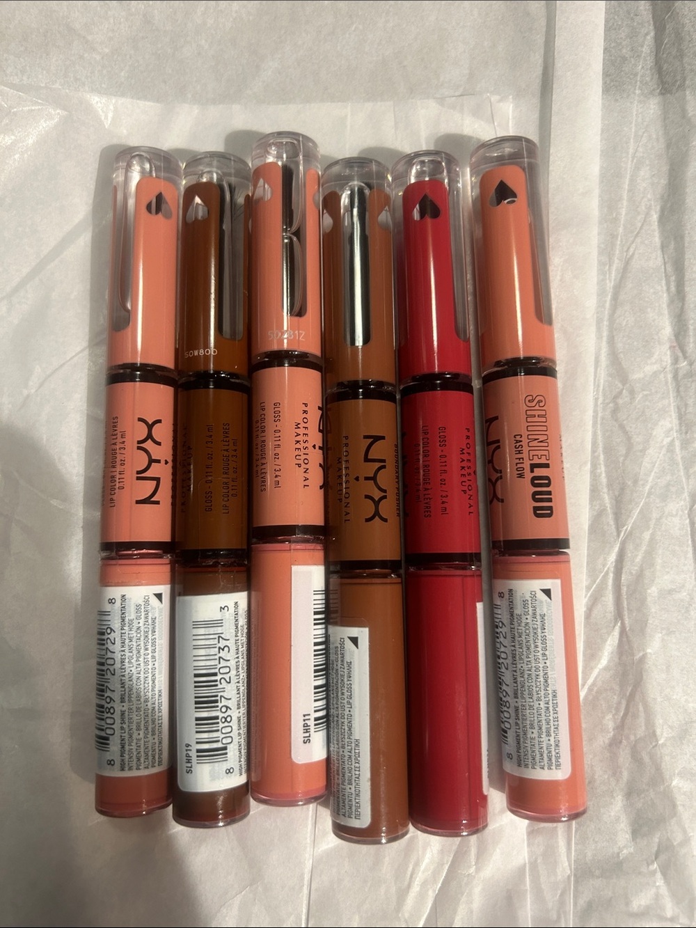 Nyx shine loud lot of 6. Brand new.